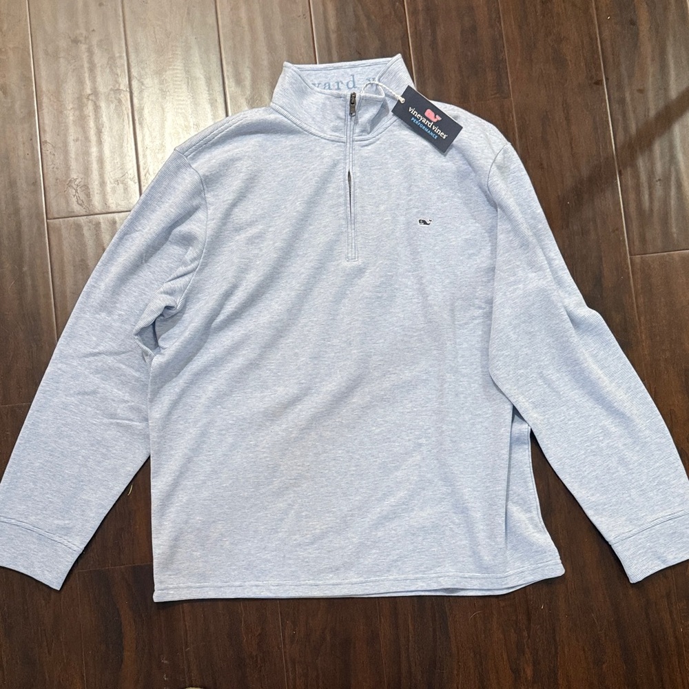 Vineyard Vines Sky Blue Quarter-Zip Pullover